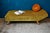 Mid-Century Daybed with Compass Legs in Olive Green Velvet, 1950 For Sale - Image 3 of 10
