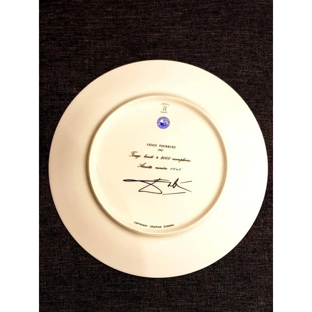 Venus - Limoges Porcelain Blue and Gold 1967 For Sale - Image 4 of 10