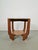 Brown Round Oak Side Table in Art Deco Style, 1930s For Sale - Image 8 of 8