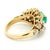 Emerald 1960s Colombian 18k Yellow Gold Emerald & Diamond Cocktail Ring, Size 7 For Sale - Image 8 of 14
