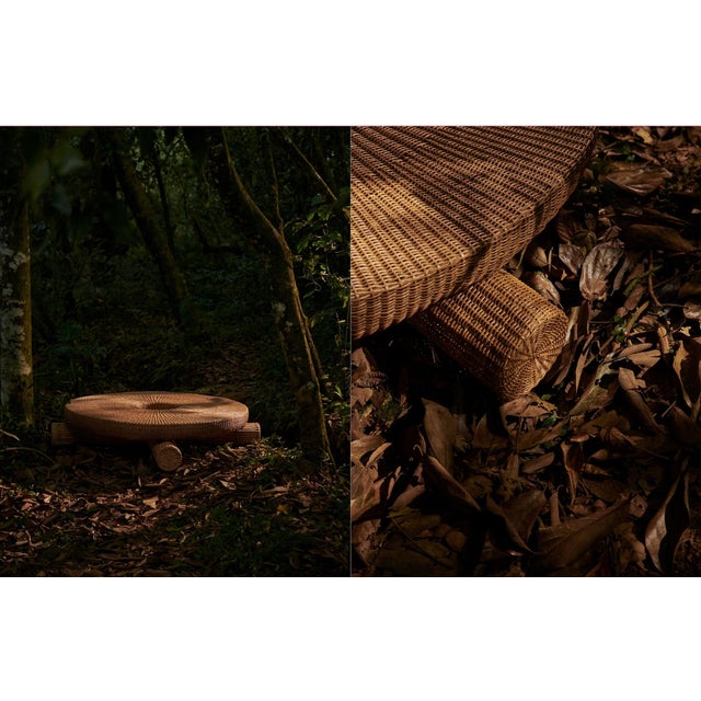 Modern Fango Coffee Table, Sustainable Natural Yaré Fiber by Francisco Jaramillo For Sale - Image 3 of 9