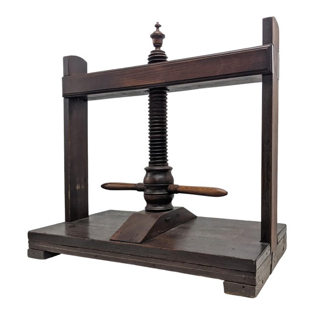 Antique George III Oak Book Press For Sale