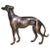 Cast Metal Greyhound Dog Sculpture For Sale - Image 4 of 12