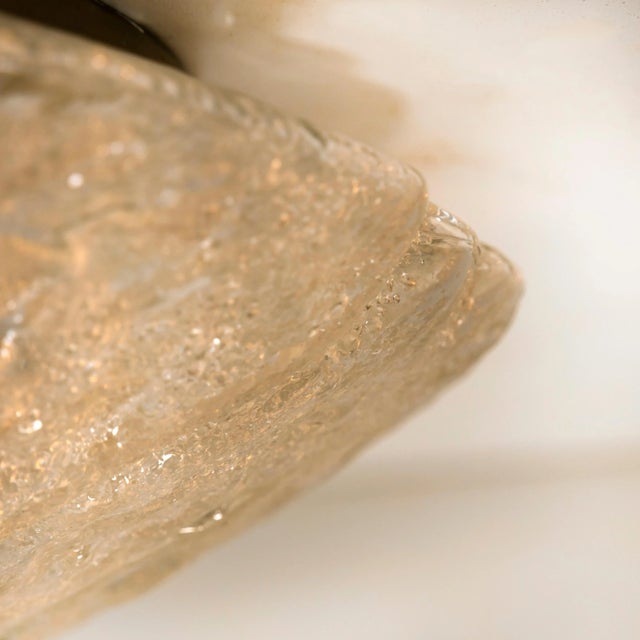 Massive Bubble Blown Murano Glass Flush Mounts or Wall Lights, 1960s For Sale - Image 11 of 12