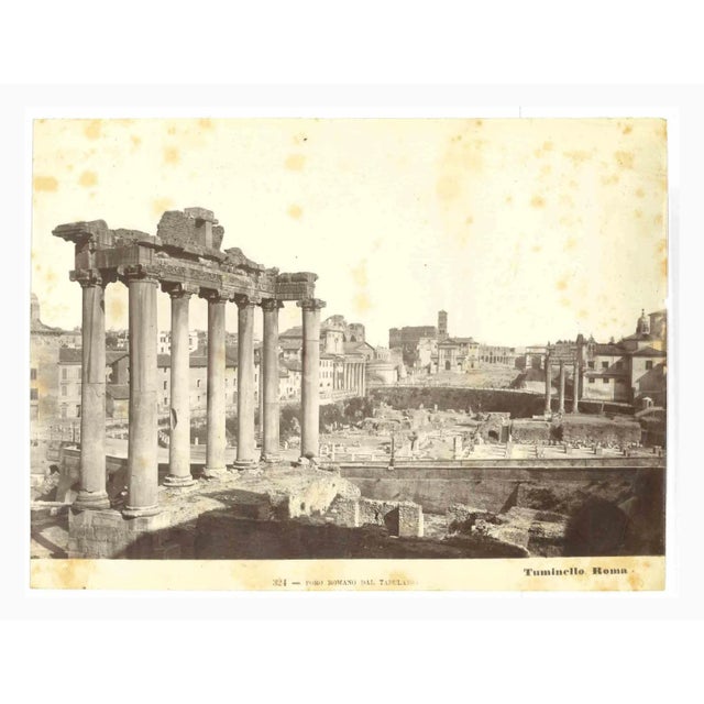 Palazzo dei Cesari is a vintage print in salt silver realized by Ludovico Tuminello in the early 20th Century. Titled on...