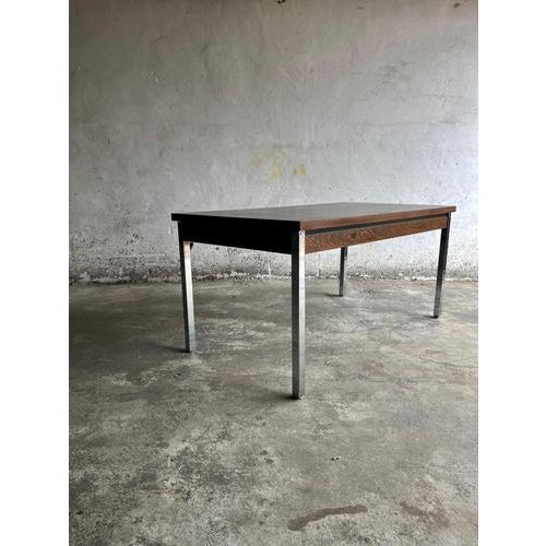 Mid-Century Belgian Dining Table with Chrome Legs, 1960s For Sale - Image 13 of 13