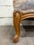 Wood Vintage French Louis XV French Country Carved Upholstered Ottoman For Sale - Image 7 of 11