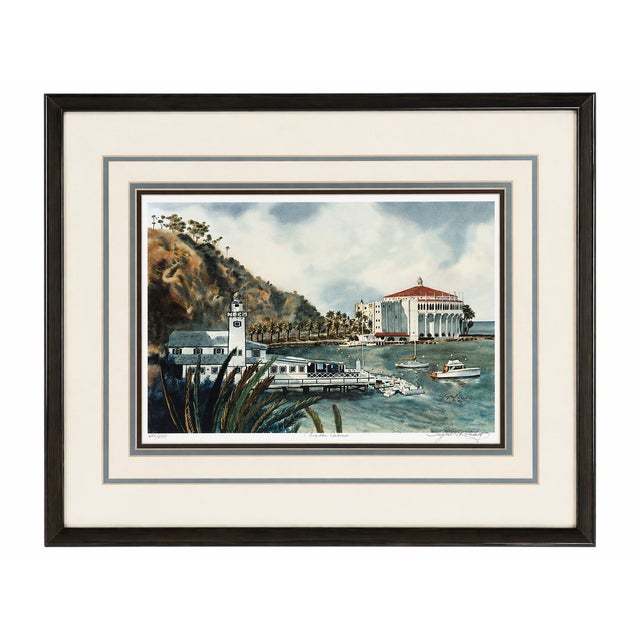 1980s Signed Taylor H. Blakely “Avalon Casino” Framed Limited Edition Lithograph For Sale In San Diego - Image 6 of 6