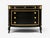 Maison Jansen Style, Louis XVI Bow Front Chest, Ebonized Wood, France, 1900s For Sale - Image 4 of 17