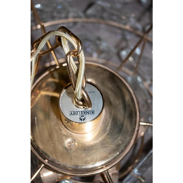 Gold-Plated Kinkeldey Chandelier in Crystal & Brass, Germany, 1960s For Sale - Image 13 of 14