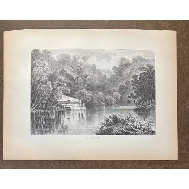 Up for sale is this beautiful antique print from Volume I of "Picturesque America", a two-volume set of books describing...