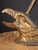 Late 19th Century Antique Cast Iron Eagle Head Tabletop Nutcracker Mechanical Lever Brass Wash Finish For Sale - Image 5 of 18