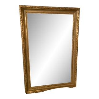 Vintage Directoire Style Large Gold Gilt Beveled Glass Wall Hanging Mirror by Labarge, Wall Decorations, Wall Decor, Gold Mirror For Sale