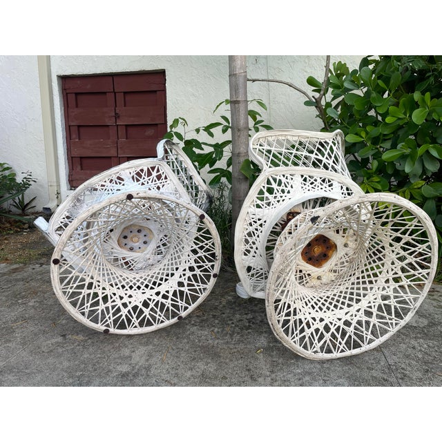 Vintage Mid-Century Spun Fiberglass Patio Set, Four Pieces, Attributed to Russell Woodard For Sale - Image 10 of 12