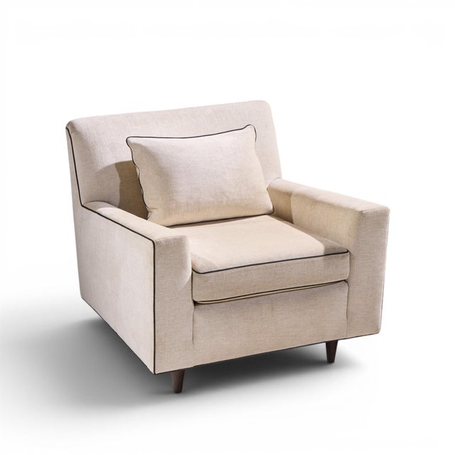 Florence Knoll Model 25 Mid Century Walnut Lounge Chair For Sale - Image 9 of 9