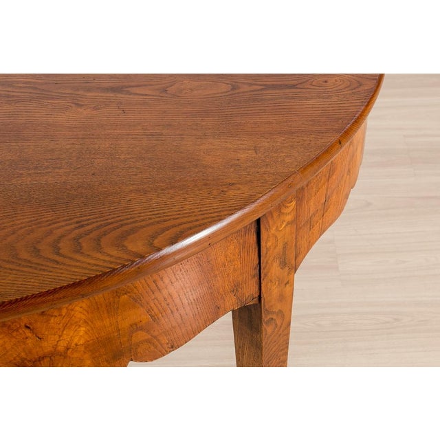 Antique Biedermeier Elm Dining Table, 1800s For Sale - Image 16 of 18