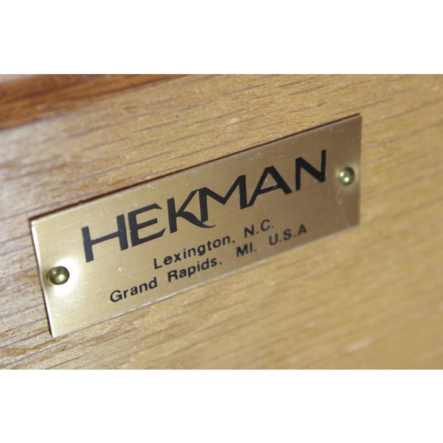 Hekman Yew Wood Bachelors Chest of Drawers For Sale - Image 13 of 13