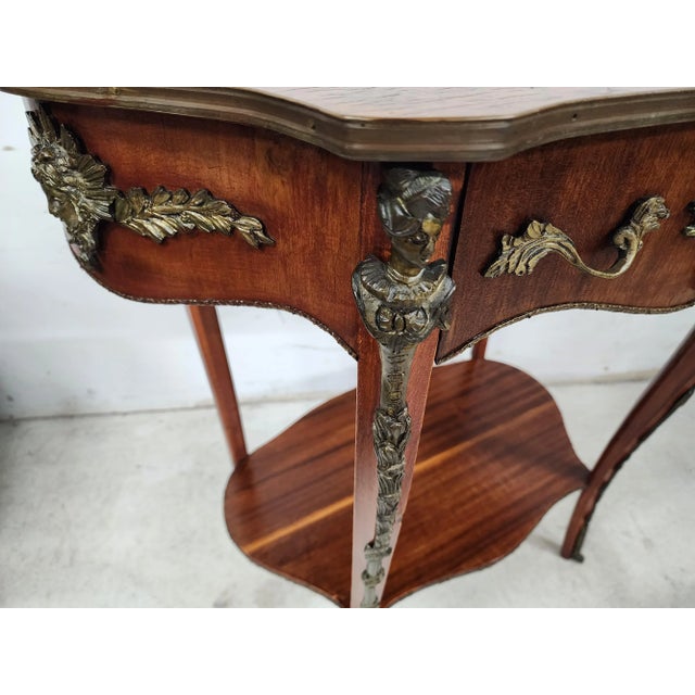 French Center Table Accent Lamp Louis XV Ormolu Mounts For Sale - Image 12 of 13