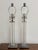 Silver Robert Abbey Acrylic Lucite Lamps, a Pair For Sale - Image 8 of 12