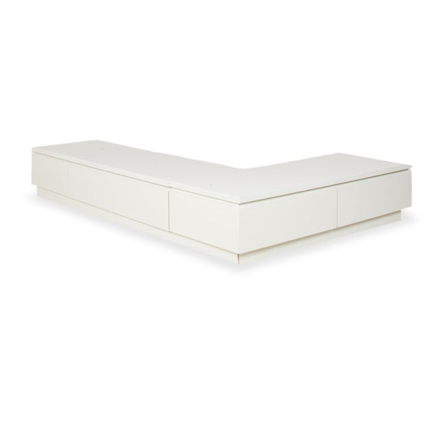 Modern Cube Wooden Sideboard in White from Lübke For Sale - Image 3 of 17