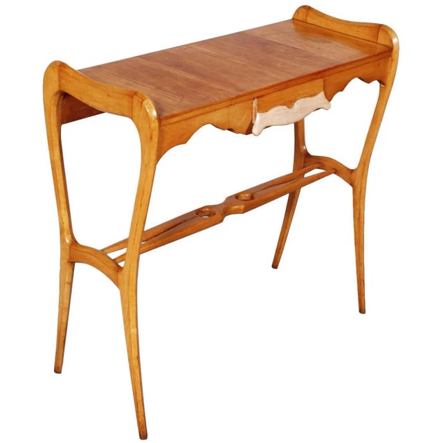 Mid-Century Modern Walnut Console Table For Sale - Image 6 of 6