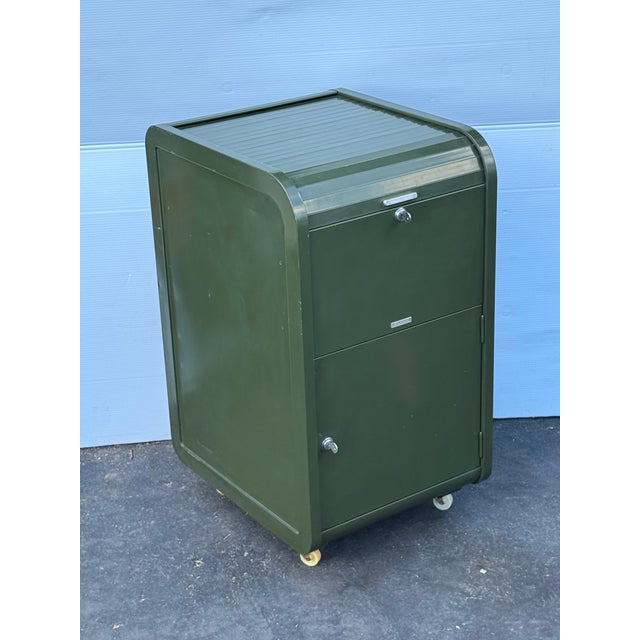 Please look at pictures for overall condition and measurements both locks work. Feel free to reach out with any questions.