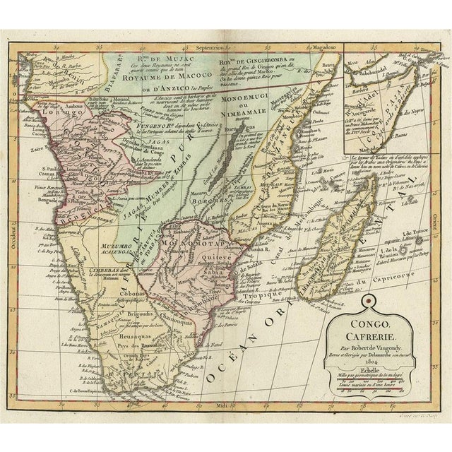 Early 19th Century Antique Map of the Southern Part of Africa, 1806 For Sale - Image 5 of 5