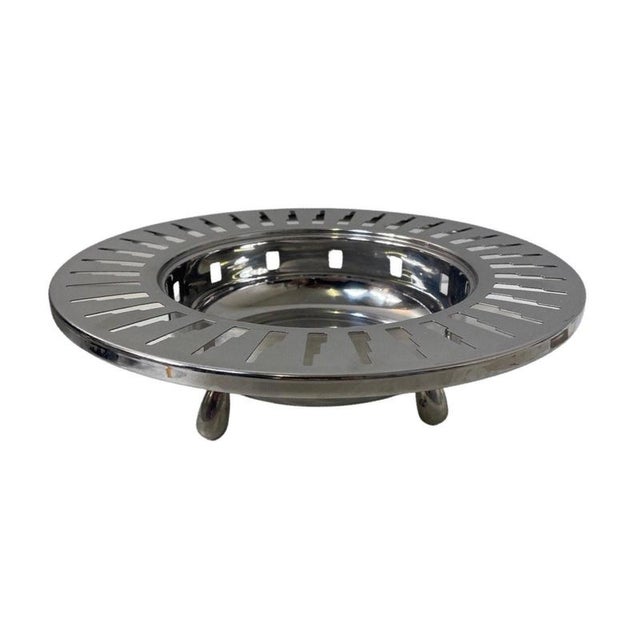Round shaped footed bowl often used as a bread basket, bonbon plate or fruit bowl. Made from high quality stainless steel....