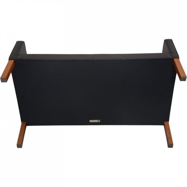 Model 2208 2-Seater Sofa in Black Leather by Børge Mogensen, 1990s For Sale - Image 17 of 18