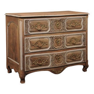 French Louis XV Finely Carved Commode, 1750 For Sale