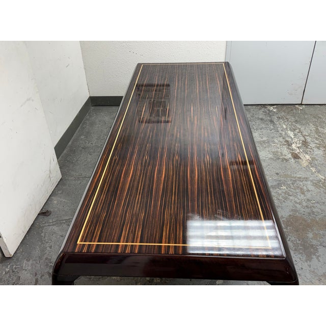 2000 - 2009 Inner Gaze Custom Design Macassar Ebony Dining Table For Sale - Image 5 of 12