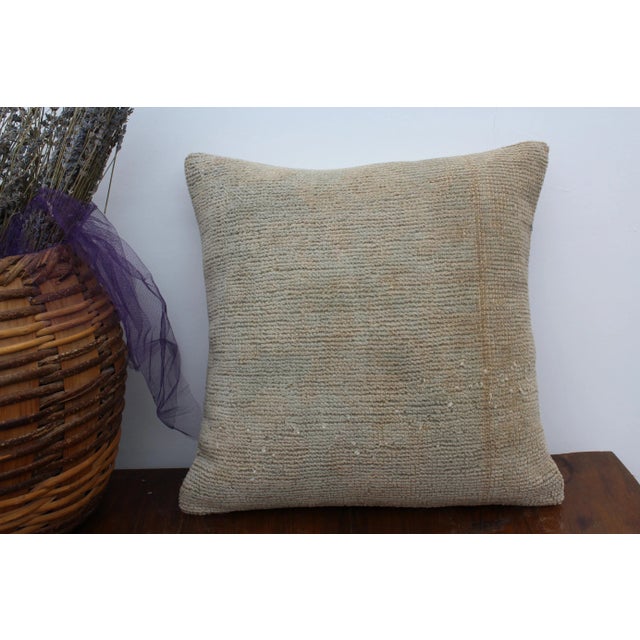 Set of Three Handwoven Rug Pillow Covers - 17.5"x17.5" For Sale In Raleigh - Image 6 of 13