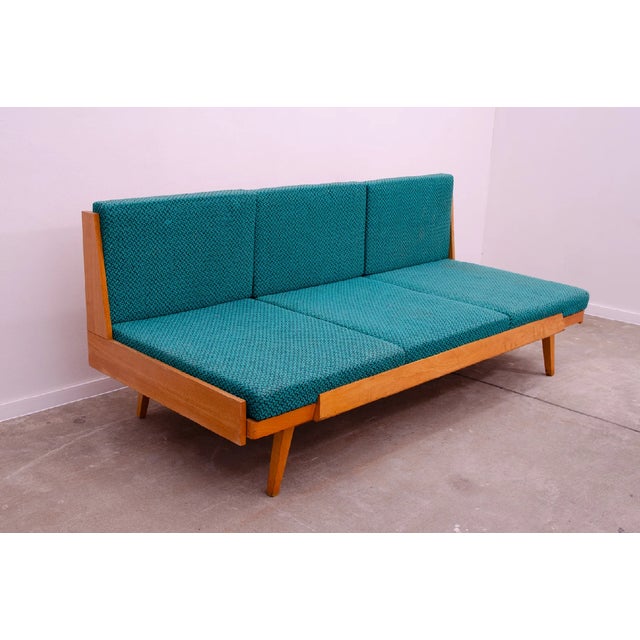 Mid-Century Folding Sofa Bed from Drevotvar, Czechoslovakia, 1970s For Sale - Image 13 of 17