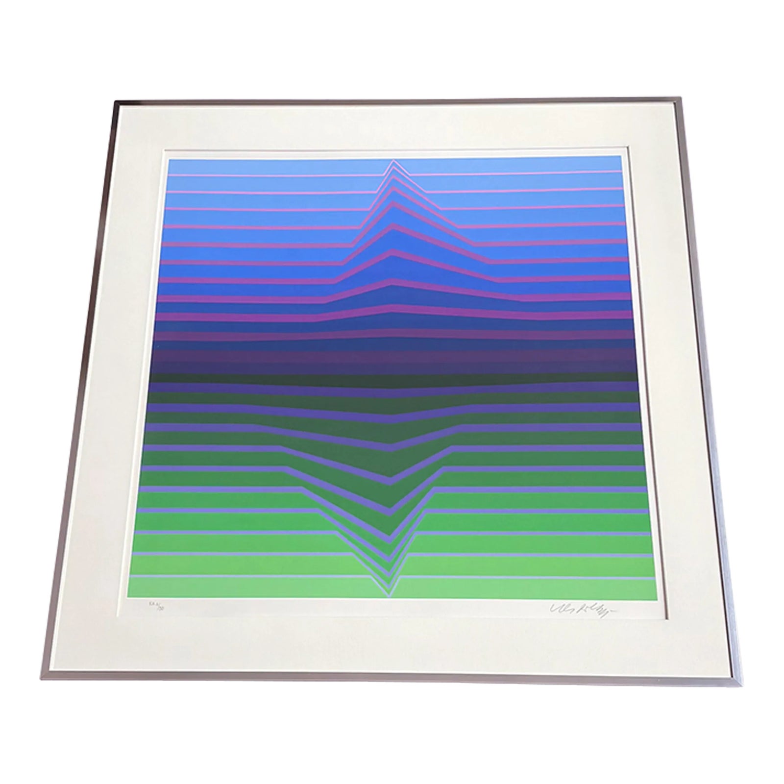 1990s Ilile C, Serigraph by Victor Vasarely, Artist's Edition