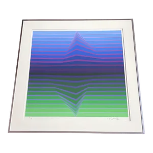 1990s Ilile C, Serigraph by Victor Vasarely, Artist's Edition