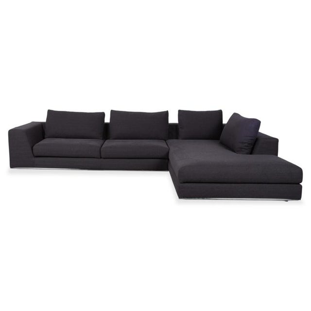 Liverpool Fabric Corner Sofa Blue Grey Sofa from La Nuova Casa For Sale - Image 9 of 13