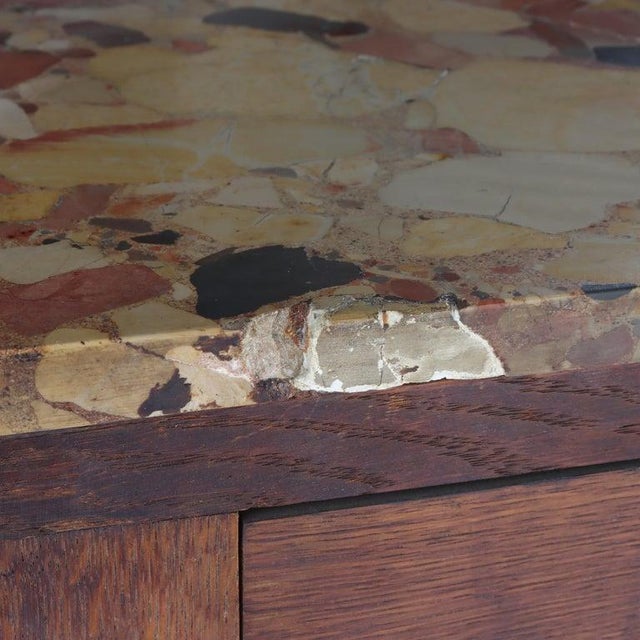 French Louis XVI Rosewood, Kingwood, Mahogany & Ormolu Rouge Marble Top Credenza For Sale - Image 13 of 18