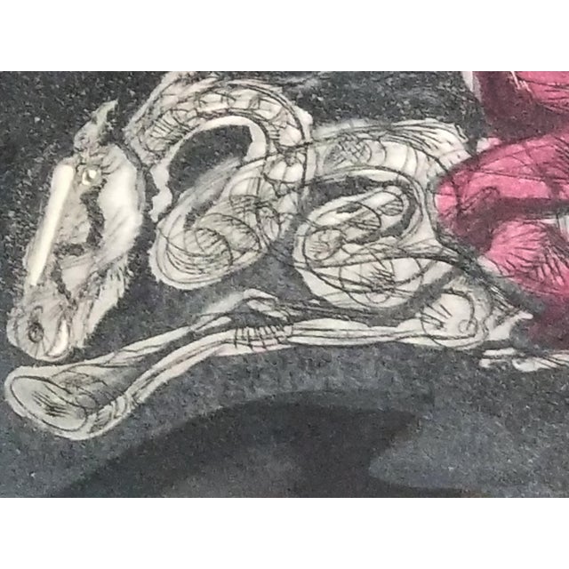 Paper The Erl King by Letterio Calapai - Print Etching and Aquatint For Sale - Image 7 of 12
