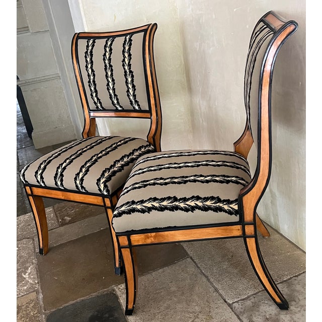 Traditional Luis Rossi Dining Chairs, Set of 2 For Sale - Image 3 of 16