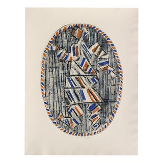 Louttre B, Figurative Composition, 1970, Woodcut For Sale