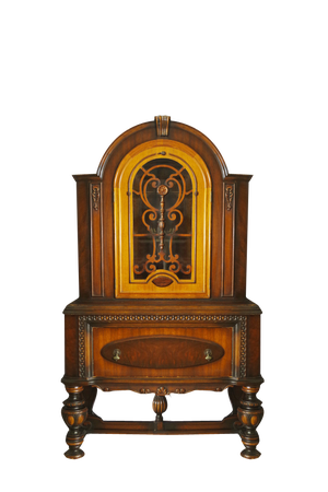 Bowed Wooden Showcase, 1920s