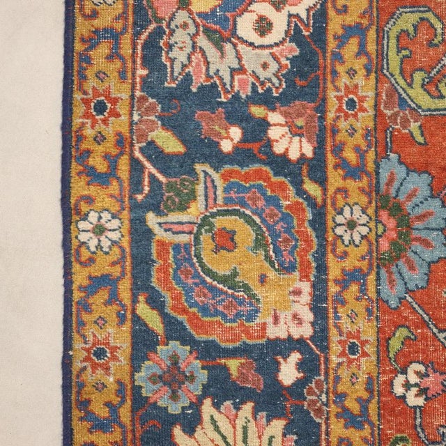 Textile Tabriz Rug in Cotton and Wool, Iran For Sale - Image 7 of 9