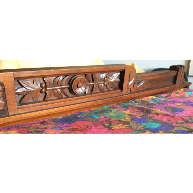 Late 1800’s/early 1900’s - Hand-carved, mahogany doorway or window lintel. Salvaged from a center City Philadelphia...