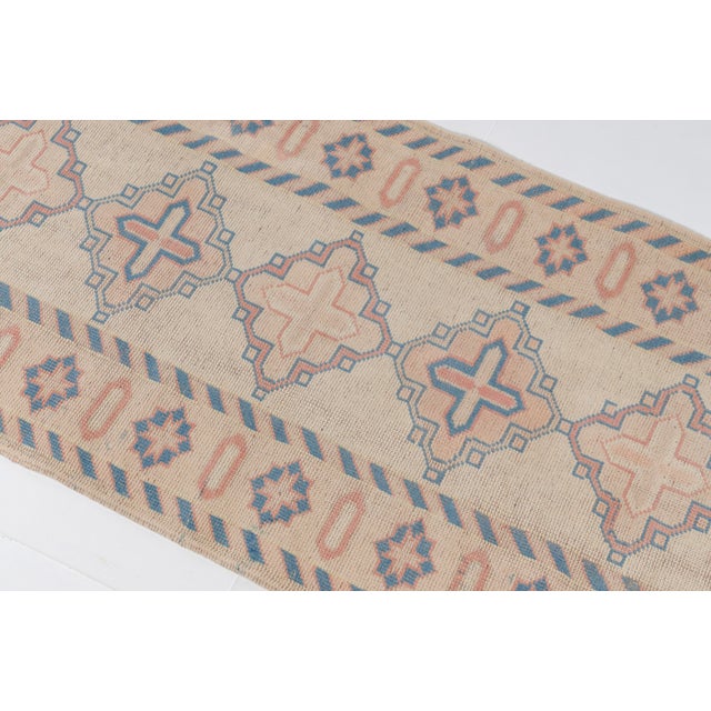 Oushak Vintage Hallway Wool Runner For Sale - Image 6 of 10