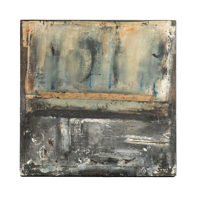 A 1999 found object mixed media assemblage wall sculpture titled, Sensaku VIII, signed by American artist Juliet Holland...