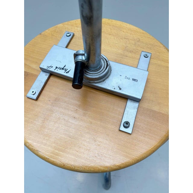 1980s Vintage Industrial Swivel Stool, 1980s For Sale - Image 5 of 15