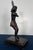 Mid 20th Century Mid Century Modern Solid Cast Brass Tennis Player Statue – Antiqued Patinated Brass Female Athlete Sculpture - Unsigned For Sale In Houston - Image 6 of 10
