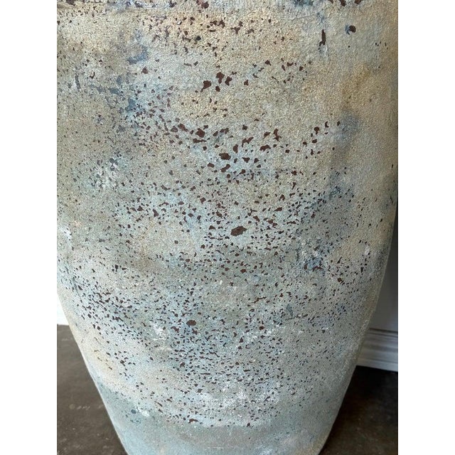 Baby Blue Atelier Vierkant Style Terra Cotta Planters-Pair For Sale - Image 8 of 11