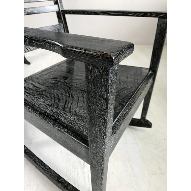 Set of Rocking Chair & Travel Confessional from Baker and Co, 1930s For Sale - Image 3 of 9