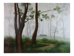 Oil Painting on Canvas Rural Landscape